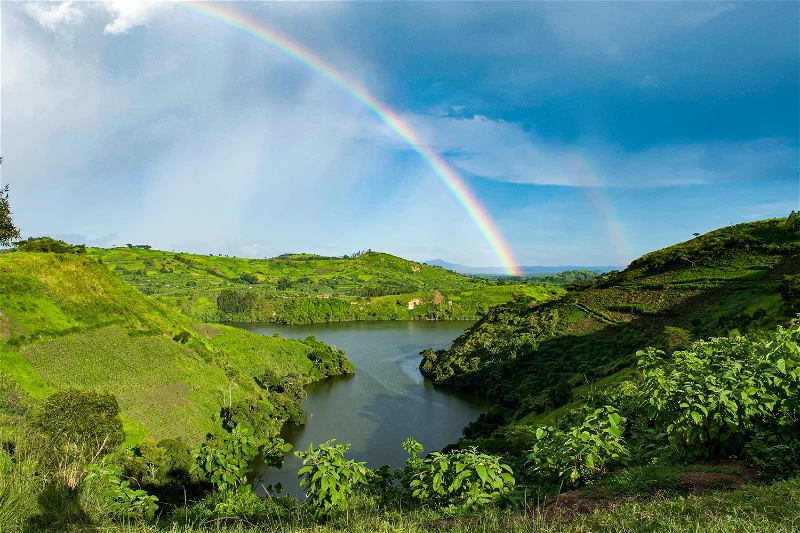 Classic first-time Uganda safari landscape
